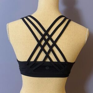 Athleta Navy Crisscross Sports Bra